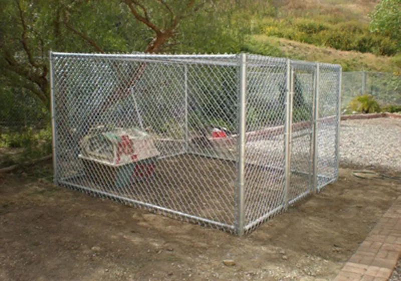 Chain Link Dog Kennel - Orange County