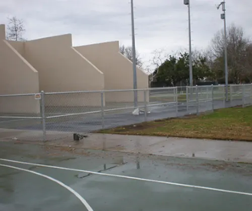 Handball, Basketball Court Backyard Chain Link Fence