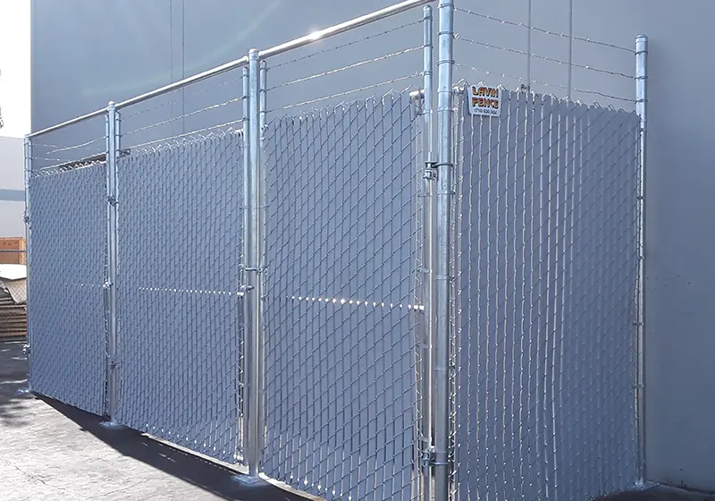Security fence installation, Brea, CA