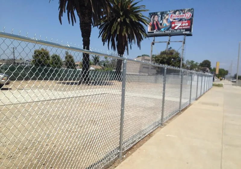 6 ft. Tall Chain Link Perimeter Fence