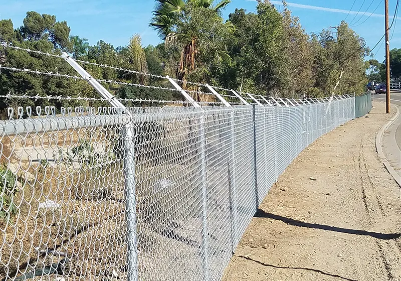 Chain-Link Security Fence, Rancho Mission Viejo