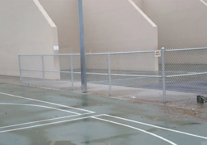 Chain Link Fence Handball Court - La Mirada
