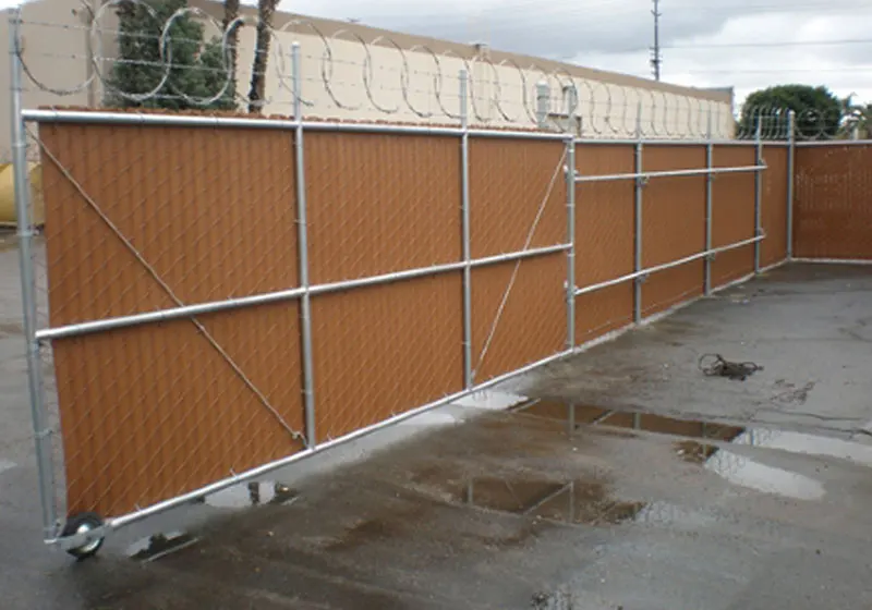Industrial chain-link fence in Santa Ana, CA