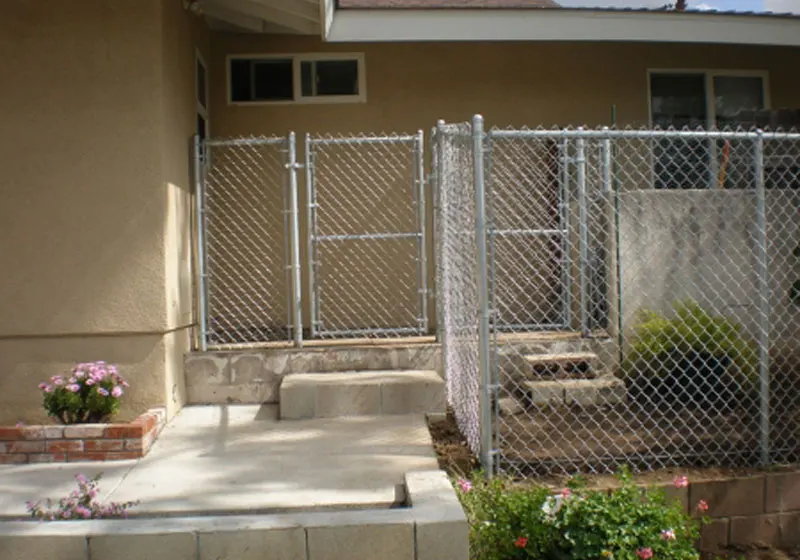 Residential Chain Link Fence And Gate