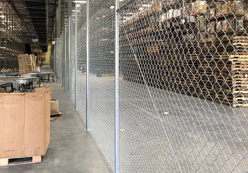 Warehouse Chain Link Fencing in Tustin, California
