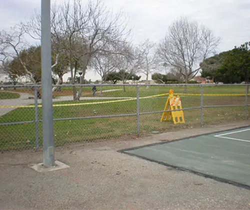 Courtyard, Playground Chain Link Fence